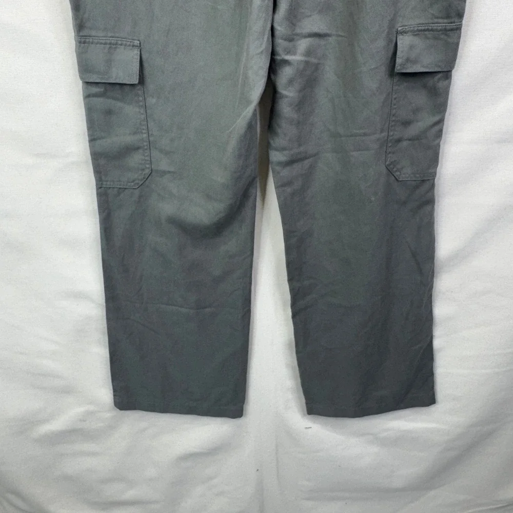 Express Cargo Pants 10R Olive Green‎ Wide Leg High Rise Utility Gorpcore